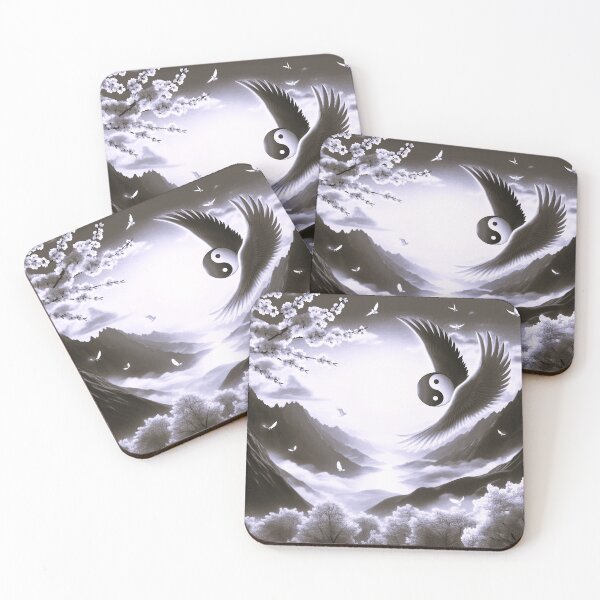 Item preview, Harmonious Flapping: Yin-Yang in Harmony with Sunrise designed and sold by Fantabulous.