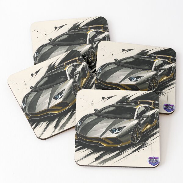 Item preview, Lambo Aventador Fanart Remastered (Black/Gold) designed and sold by Peterson Designs.