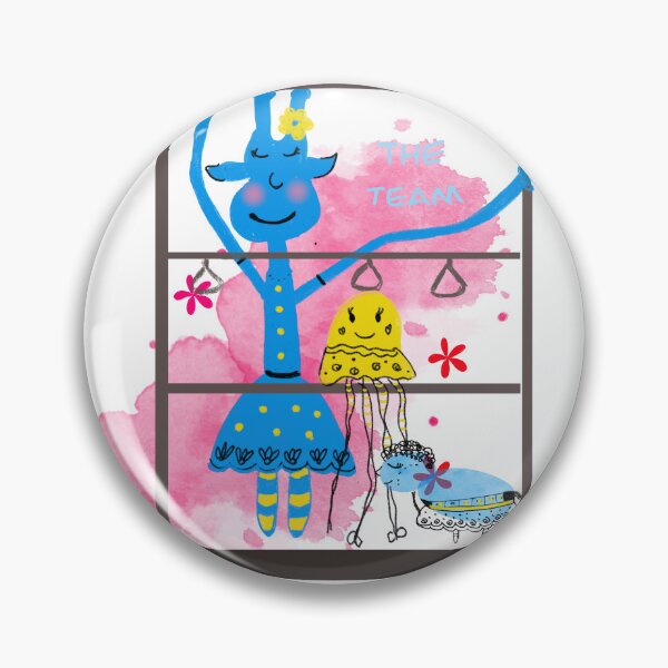 Item preview, Jirafa azul bebe, ilustración gráfica divertida y encantadora para decoracion infantil designed and sold by DGFerredon.