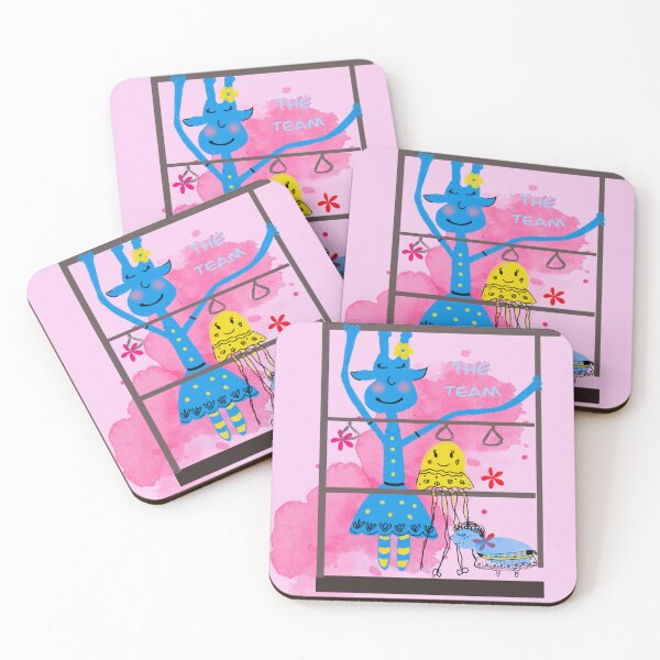 Item preview, Jirafa azul bebe, ilustración gráfica divertida y encantadora para decoración infantil designed and sold by DGFerredon.