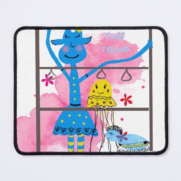 Item preview, Jirafa azul bebe, ilustración gráfica divertida y encantadora para decoracion infantil designed and sold by DGFerredon.