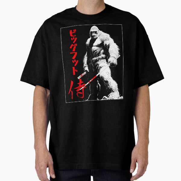 Item preview, Bigfoot Samurai Warrior with Katana - Epic Yeti Sword Art designed and sold by Azlanart.