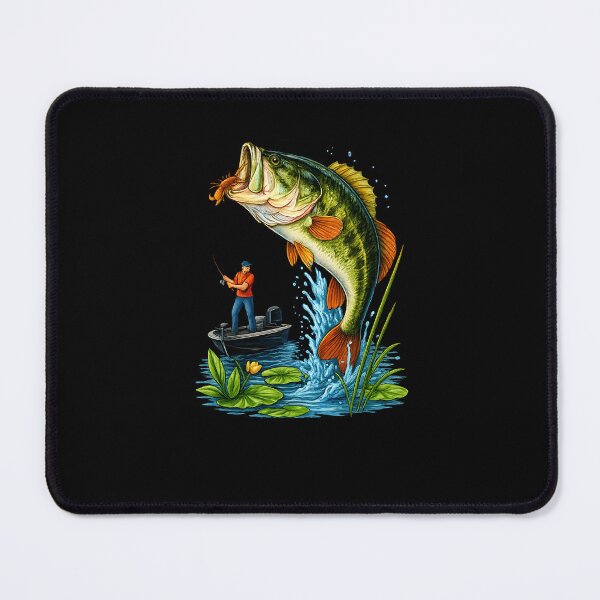 Item preview, Fishing Graphic Large Mouth Bass Fish designed and sold by diyoor.