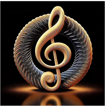 Artwork thumbnail, Treble Clef by Intriguing Designs