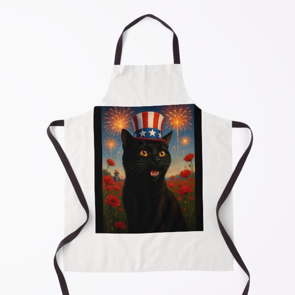 Item preview, Funny Cat Selfie 4th of July Red Poppy For Dad Mom Cat Lover designed and sold by diyoor.