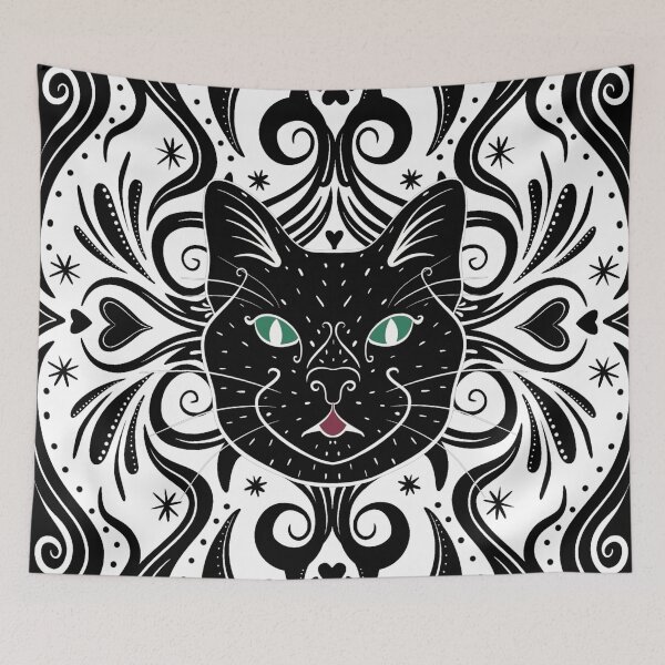 Item preview, Cat Mandala designed and sold by Wakeandmake1.