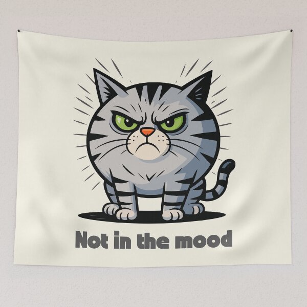 Item preview,  Grumpy Cat Not In The Mood Funny Kitten designed and sold by IAPICTURE.