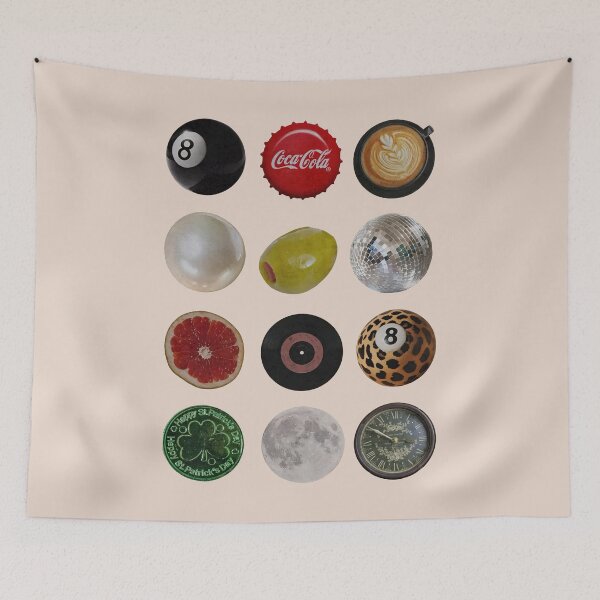 Item preview, Vintage Retro Print, Trendy Wall Art, Retro Collage Wall Art, Trendy Dorm Decor, 8 Ball Print designed and sold by DorikoKazan.