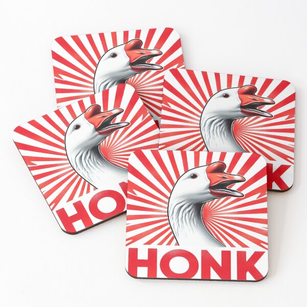 Item preview, Honk Funny Warning Meme Cute Goose designed and sold by ryanapples2.