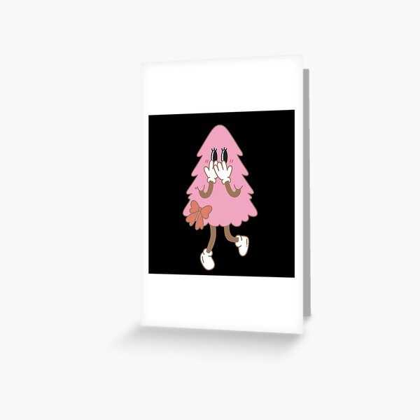 Item preview, Pink Cartoon Christmas Tree  designed and sold by TheFullFantasy.