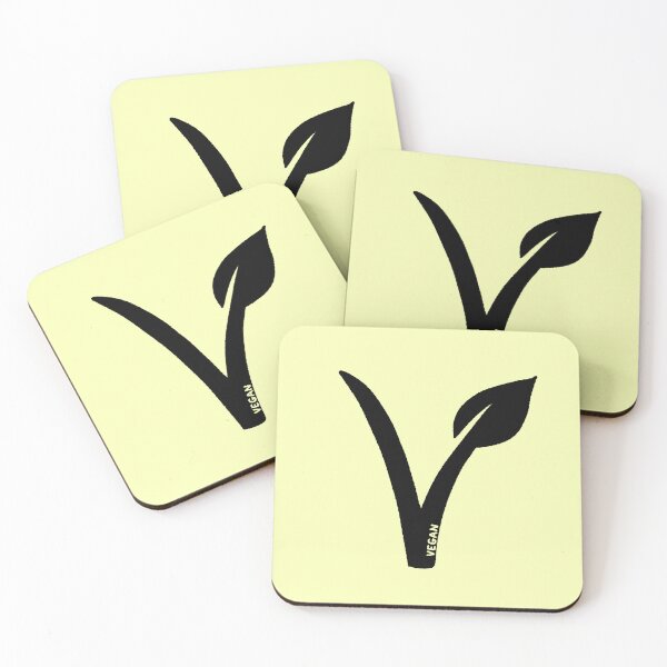 Item preview, Vegan V Leaf Logo knock out text hand drawn designed and sold by Alec Buchan.