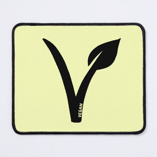 Item preview, Vegan V Leaf Logo knock out text hand drawn designed and sold by Alec Buchan.