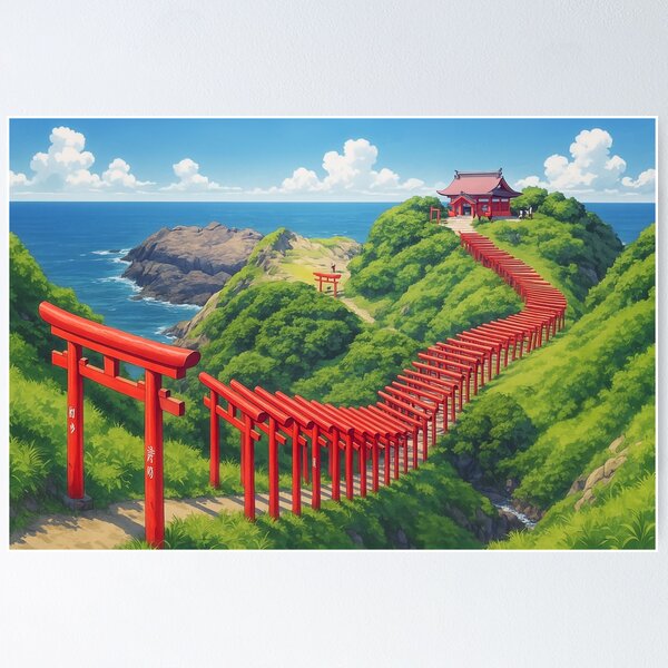 Item preview, Motonosumi Inari Shrine at Nagato designed and sold by Takeda-art.