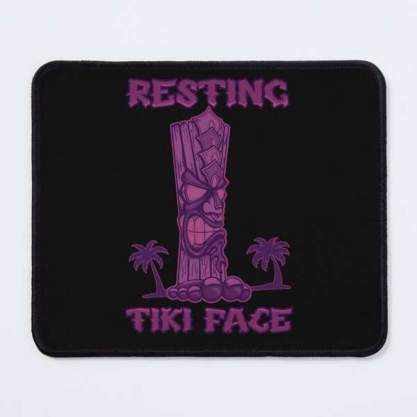 Item preview, Resting Tiki Face (Purple) designed and sold by CiniDee Designs.