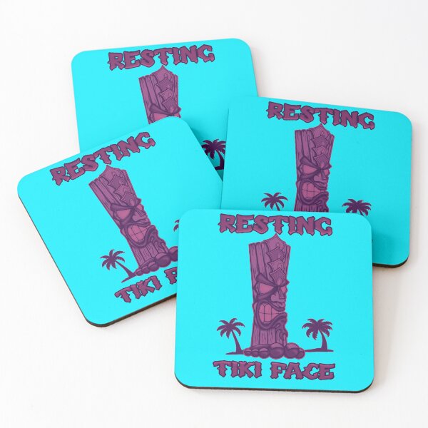 Item preview, Resting Tiki Face (Purple) designed and sold by CiniDee Designs.