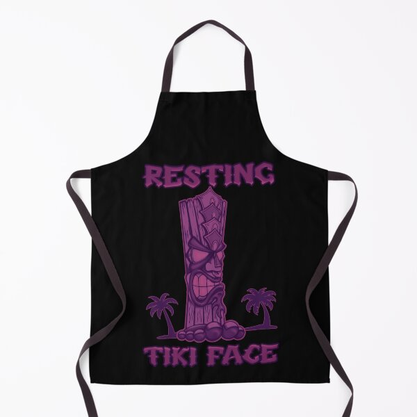 Item preview, Resting Tiki Face (Purple) designed and sold by CiniDee Designs.