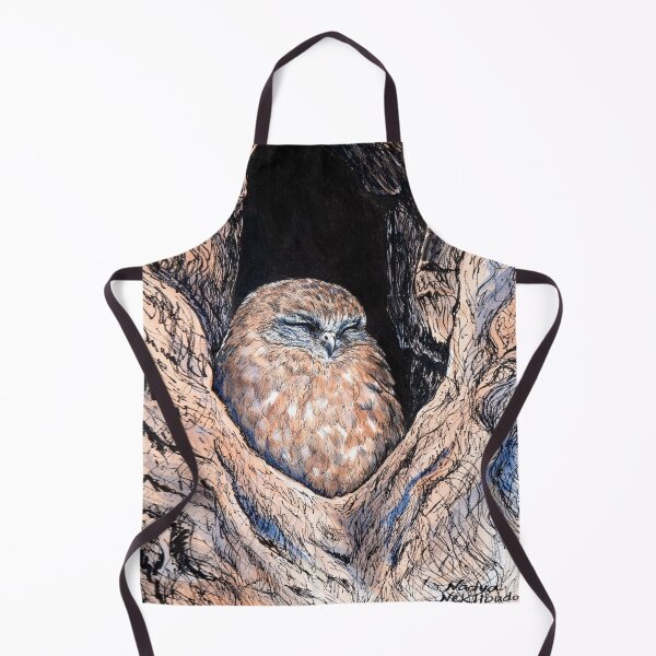 Item preview, Snooze Owl - Boobook Owl drawing designed and sold by Nadya Neklioudova.
