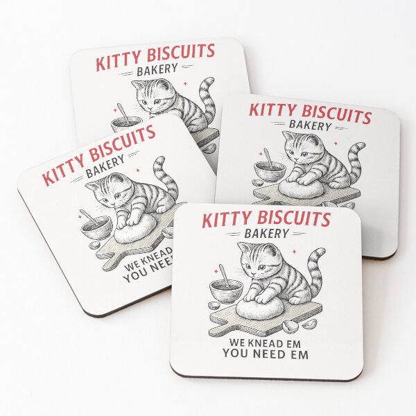 Item preview, Kitty Biscuits We Knead Em You Need Em Cat Lover Baking designed and sold by TalalosART.