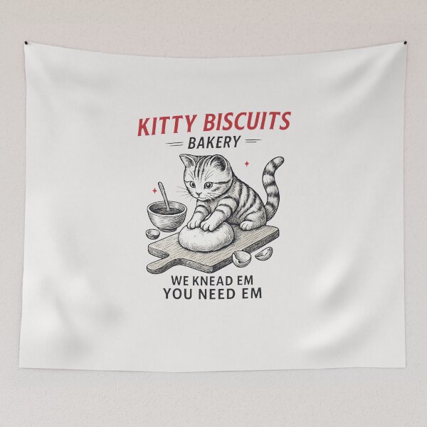Item preview, Kitty Biscuits We Knead Em You Need Em Cat Lover Baking designed and sold by TalalosART.