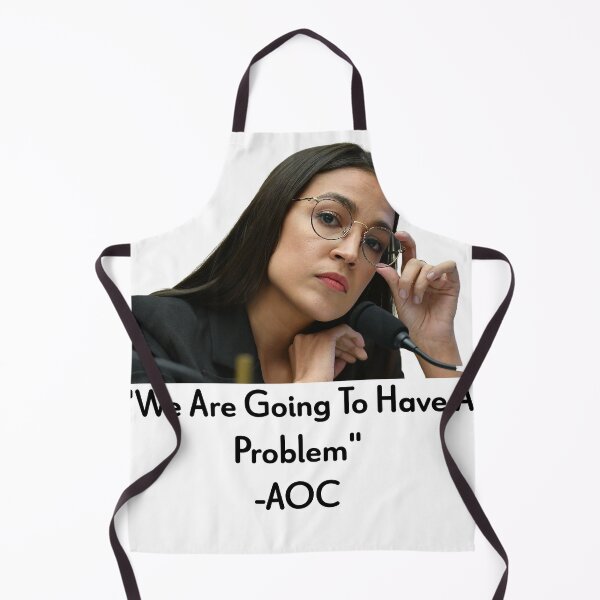 Item preview, AOC “We Are Going To Have A Problem” Sticker – Political Feminist Clapback Laptop Decal designed and sold by BadLlamaDesigns.