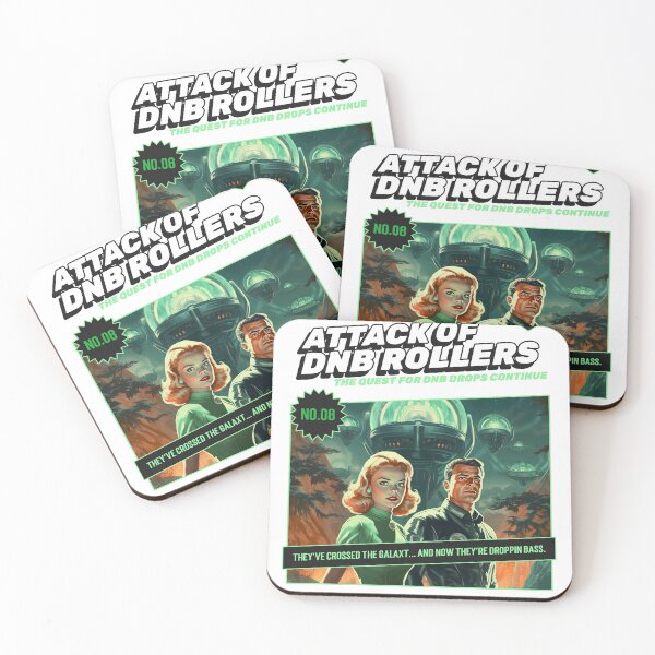 Item preview, DnB attack of the rollers festival raver sci fi comic book designed and sold by Ravermonkey.