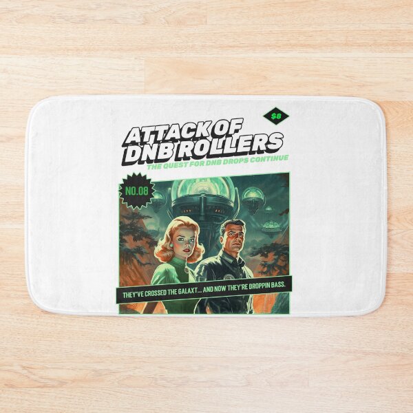 Item preview, DnB attack of the rollers festival raver sci fi comic book designed and sold by Ravermonkey.