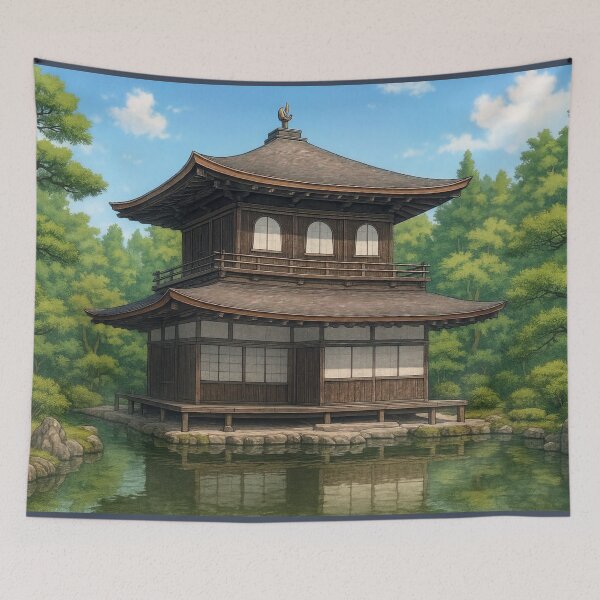 Item preview, The Ginkakuji Silver Pavilion at Kyoto designed and sold by Takeda-art.