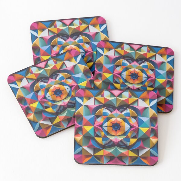Item preview, Multi-Colored Geometrical Patterns designed and sold by freenart.