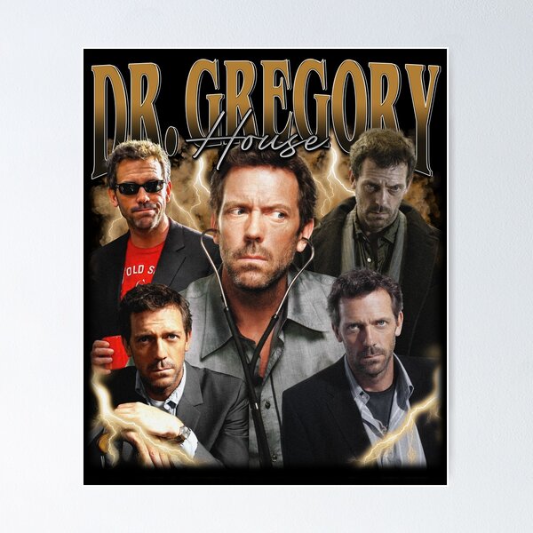 Item preview, Dr Gregory House Retro Fan Art Funny Vintage 90s designed and sold by AishaOneLove.