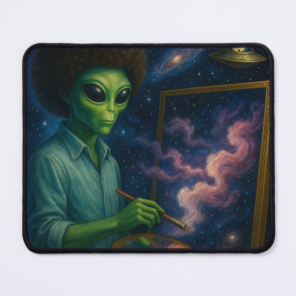 Item preview, Happy Lil Alien Artist designed and sold by Abducted Treasures.