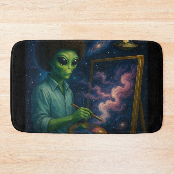 Item preview, Happy Lil Alien Artist designed and sold by Abducted Treasures.