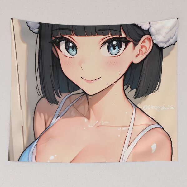 Item preview, Kirigaya Suguha Sword Art Online Blue Bikini Soft Smile Wet Look designed and sold by Cautenjari.