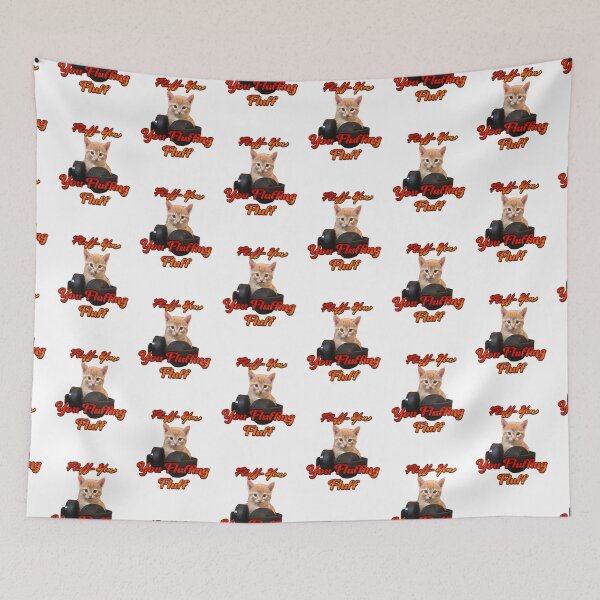 Item preview, Fluff You – Chaotic Cat in Full Flame designed and sold by aadventures.