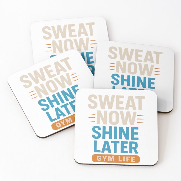 Item preview, Sweat Now Shine Later Gym Design– Motivational Fitness Workout Design for Men & Women designed and sold by dschiffer12.