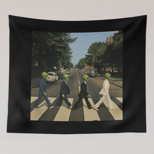 Item preview, Alien Abby Road designed and sold by Abducted Treasures.