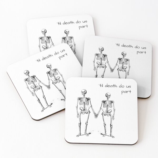 Item preview, cute skeleton lovers designed and sold by Slurpbeans.