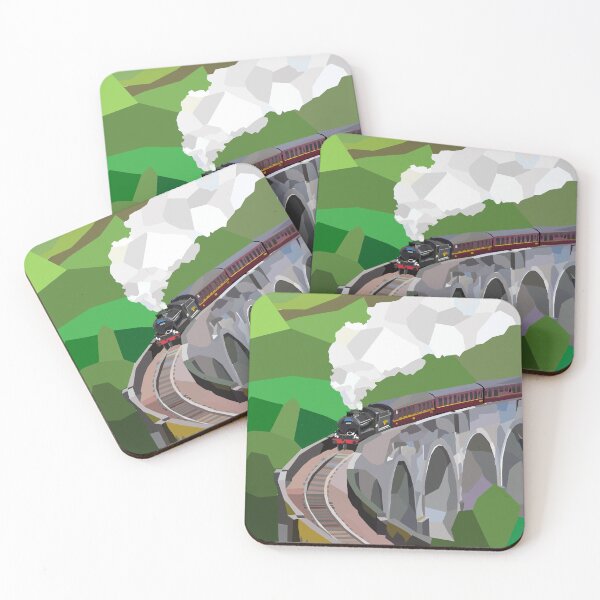 Item preview, Jacobite Steam Train on the Glenfinnan Viaduct - Chris Corish designed and sold by CrookedPaintbrushStudios .