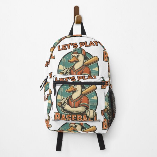 Item preview, Let's Play Baseball – Determined Duck Mascot in Action designed and sold by Mindful56.