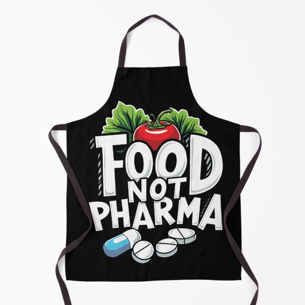Item preview, Health Over Pills, Food Not Pharma designed and sold by Chilly Lizard.