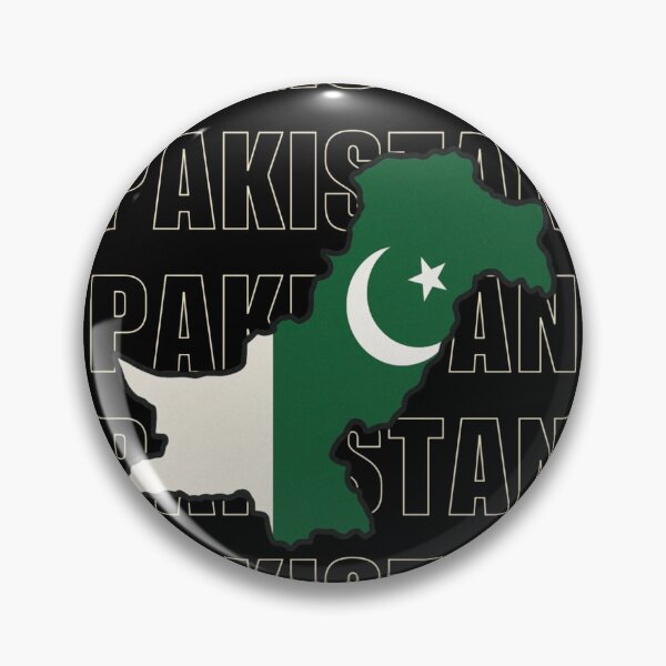 Item preview, Pakistan flag map designed and sold by Blazed Vibes.