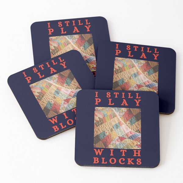 Item preview, I Still Play With Blocks Quilt Funny Quilting  designed and sold by Wiss2Arts.