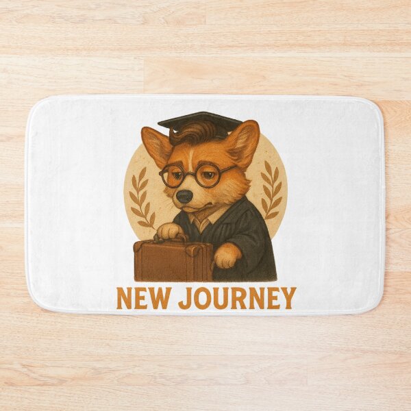 Item preview, New Journey Corgi – Graduation Gift for Class of 2025 designed and sold by 奇0904.