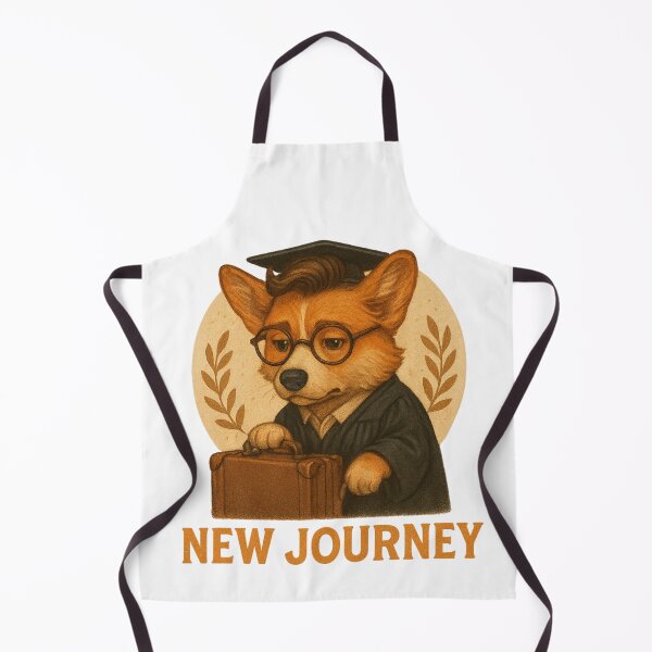 Item preview, New Journey Corgi – Graduation Gift for Class of 2025 designed and sold by 奇0904.