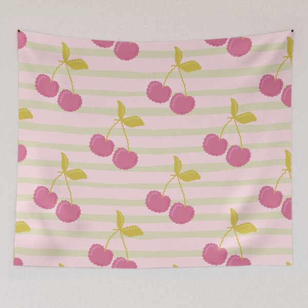 Item preview, Striped cherry  designed and sold by NaomiAuDesigns.