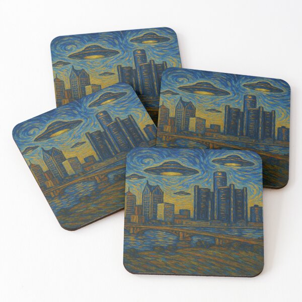 Item preview, Motor City Starry Night designed and sold by Abducted Treasures.