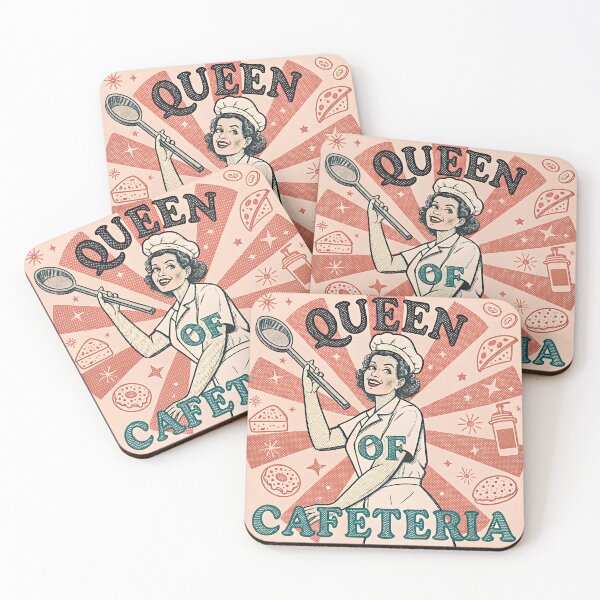 Item preview, Queen of the Cafeteria – Retro Lunch Lady Design designed and sold by Nawastyle.