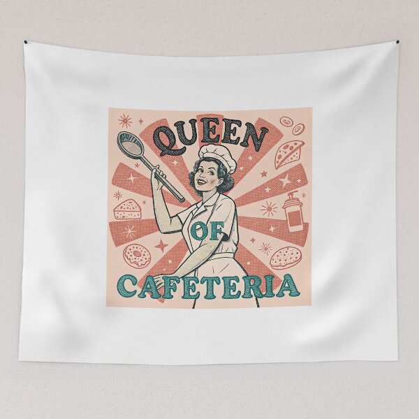 Item preview, Queen of the Cafeteria – Retro Lunch Lady Design designed and sold by Nawastyle.