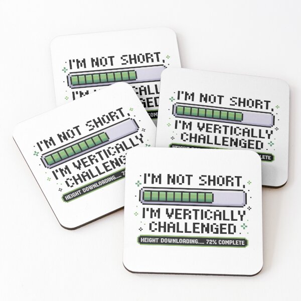 Item preview, Quirky Slogan, im not short im vertically challenged designed and sold by graphic-genie.