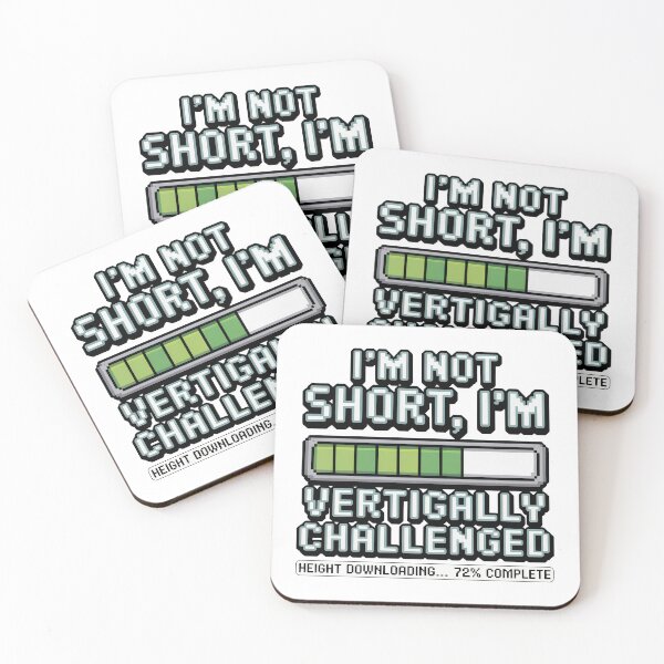 Item preview, Quirky Slogan, im not short im vertically challenged designed and sold by graphic-genie.