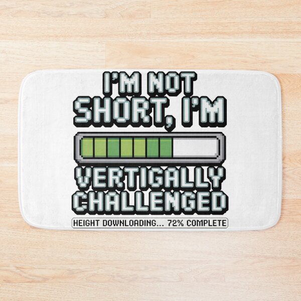 Item preview, Quirky Slogan, im not short im vertically challenged designed and sold by graphic-genie.